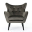 Alyssa - Mid Century Upholstered Arm Chair With Wingback Design