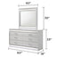 Glam - 6 Drawer Dresser With LED Lighting (Includes Dresser Only) - White