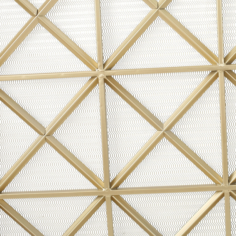 Margaret - 3 Panel Fireplace Screen Iron