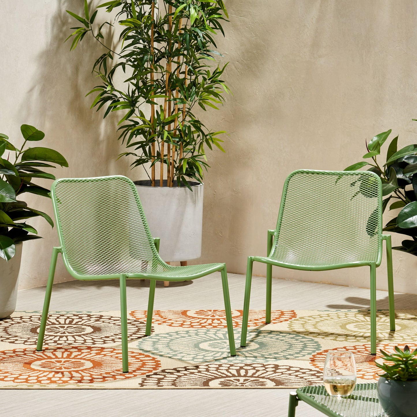 Outdoor Iron Chair With Design