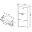 3 Drawer Shoe Rack - Black