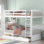 Bunk Bed With Ladders And 2 Storage Drawers