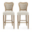 Barstool (Set of 2) - Dark Brown