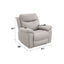 Chriki - Power Motion Recliner With Lift Heating Massage Chair - Beige