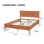 Classic Platform Bed Frame With Panel Headboard