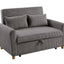 Justine - Convertible Sleeper Loveseat - Brown