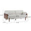 Mid Century Moderne Sofa With Wood Sides
