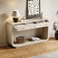 Console Table With 3 Drawers, Display Shelf