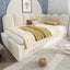 Upholstered Daybed With Metal Slatted Base