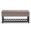 Saxon - Upholstered Transitional Storage Ottoman Bench