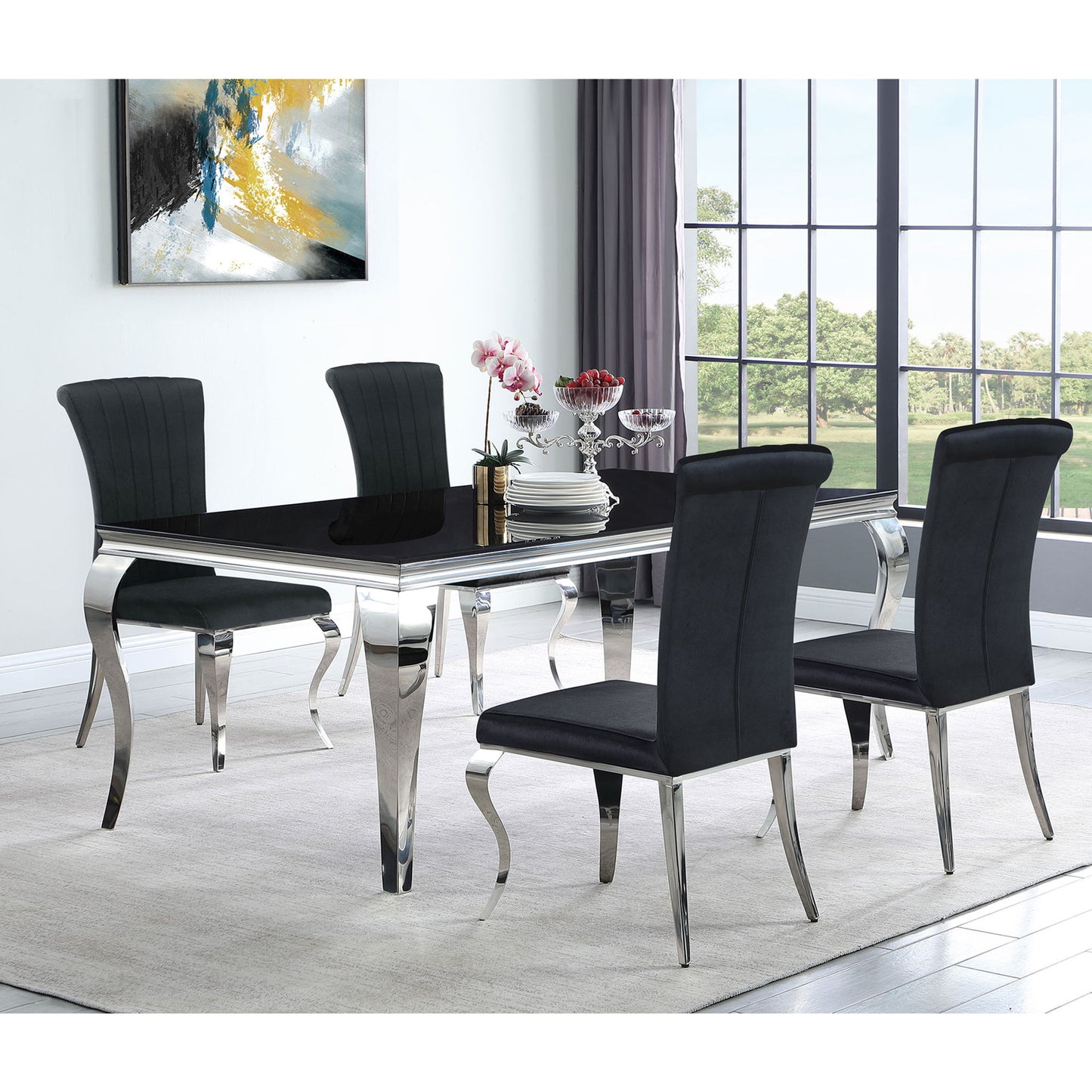 Elegant Upholstered Side Chairs (Set of 4)