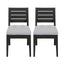 Outdoor Armless Dining Chair With Cushions