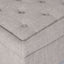 Dean - Fabric Storage Wide Tufted Rectangle Ottoman - Gray
