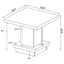 Mbala - Square Pedestal End Table - Cappuccino