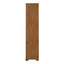 Tall Bookcase Storage Cabinet With 3 Open Shelves & Fluted Double Doors