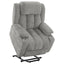 Beca - Upholstered Power Lift Recliner With Cupholders And USB Charging