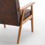 Wide Arm Chair - Brown