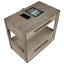 Prescott - 2 Drawers Nightstand With Open Shelf - Taupe