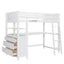 Loft Bed With Drawers With Desk And Shelves