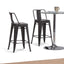 Rayne - Curved Back Metal Stool (Set of 2)