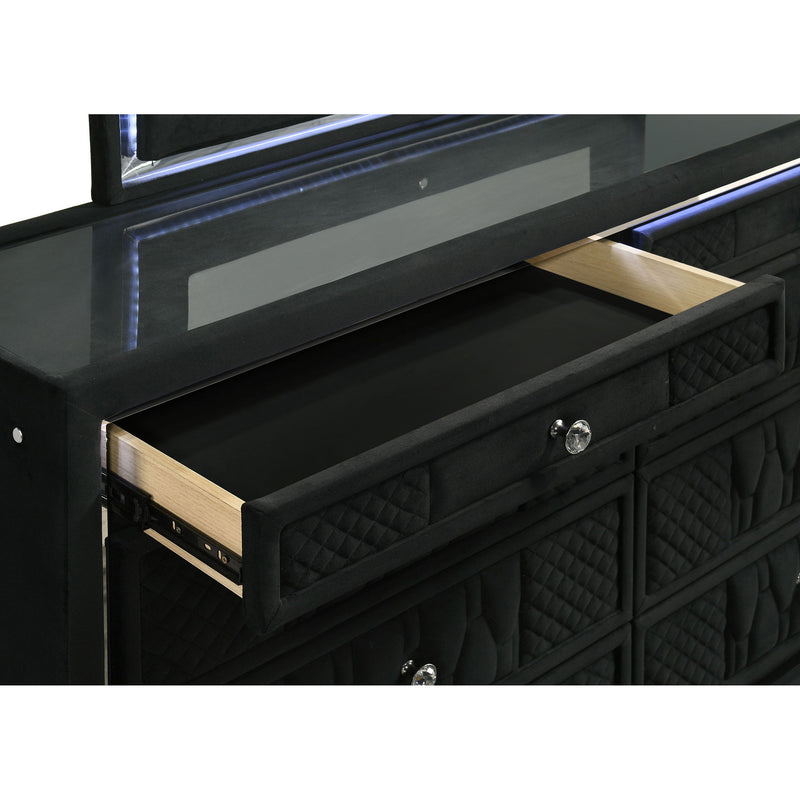 Mika - 8 Drawer LED Dresser