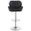 Adjustable Bar Stool With Height-Adjustable Base (Set of 2)