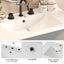Freestanding Bathroom Vanity With Ceramic Sink, 2 Full Extension Drawers