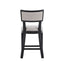 Upholstered Counter Height Bar Stools With Comfy Back (Set of 2)