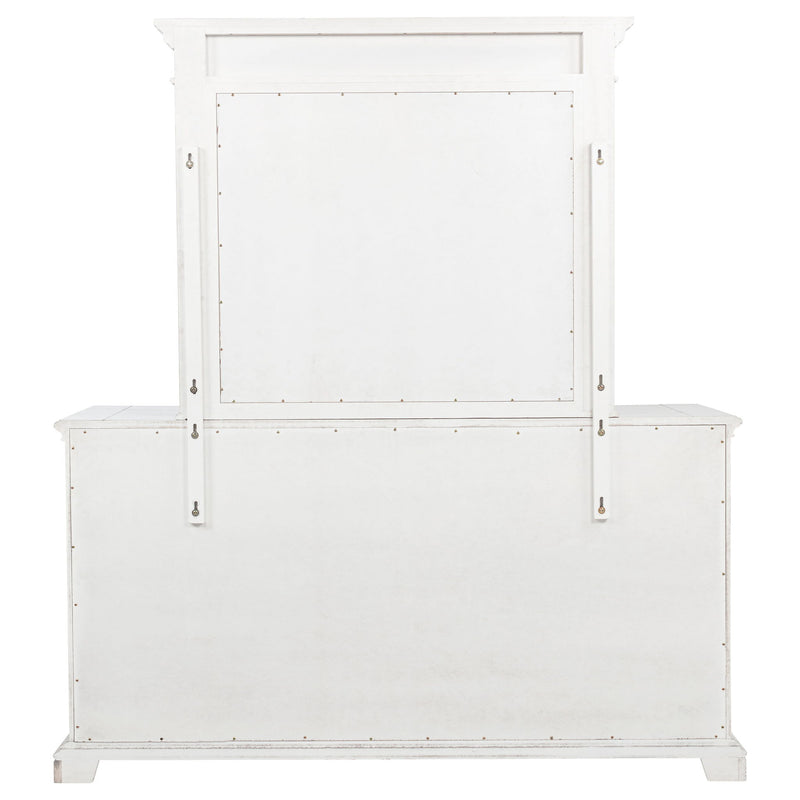 6 Drawer Dresser With Mirror - Vintage