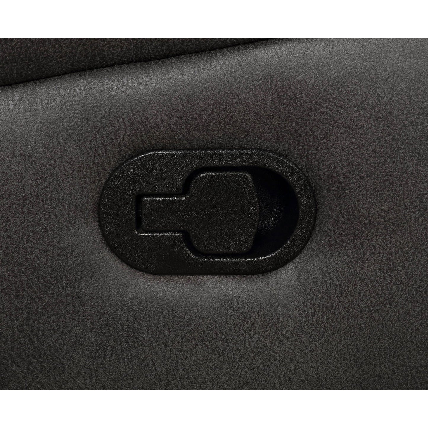 Franklin - Upholstered Padded Arm Glider Recliner - Charcoal