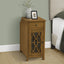 Accent Side Table, Storage Drawer, Traditional - Taupe