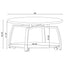 Round Coffee Table With Storage Shelf - Black