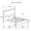 Sophia - Panel Bed With LED Headboard