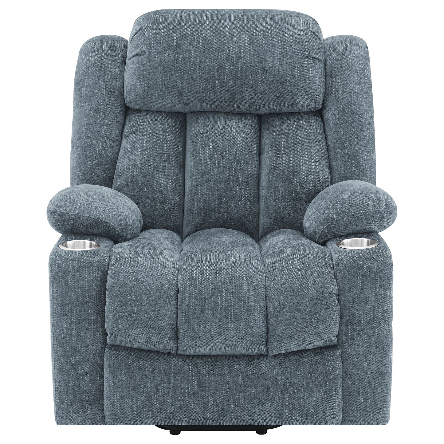 Beca - Upholstered Power Lift Recliner With Cupholders And USB Charging