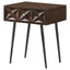Gibson - Coffee 1 Drawer Rectangular Side Table With Angled Legs - Coffee