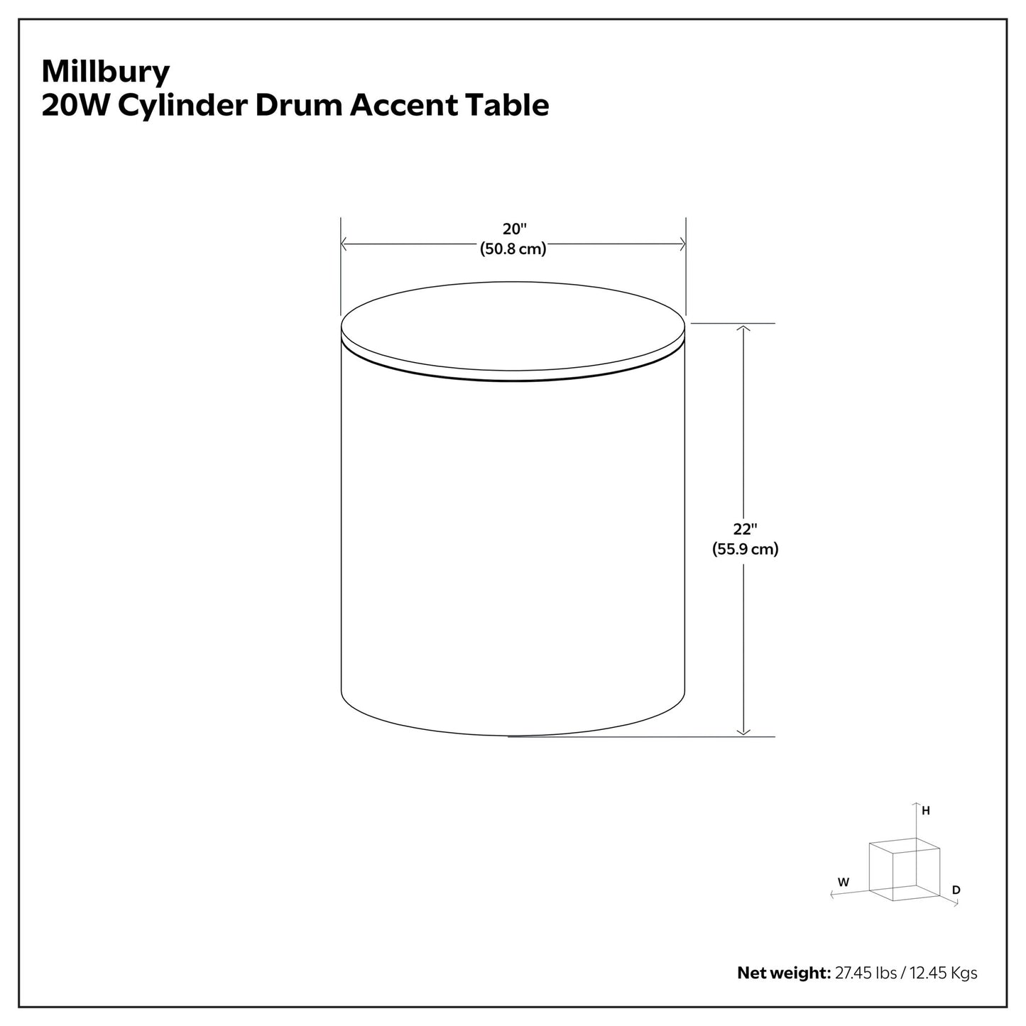 Millbury - Side Table