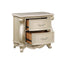 Monique - Nightstand With Marble Top - Champagne