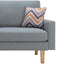 Bahamas - Minimalistic Sofa With 2 Throw Pillows