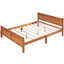 Platform Bed Frame Mattress Foundation Sleigh Bed With Headboard / Footboard / Wood Slat Suppor