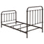 Twin Panel Bed With Ornate Design - Bronze