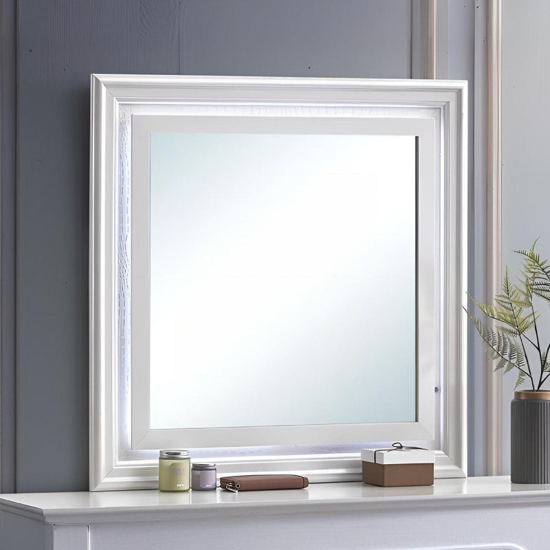 Verona - Mirror With Premium Low Distortion Glass - White
