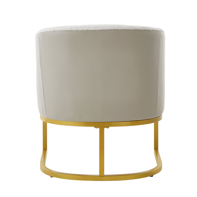 Upholstered Reading Accent Armchair For Living Room