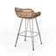 Outdoor Rattan Bar Chair With Metal Legs
