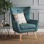Club Chair With Rubberwood Legs