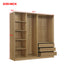 Doorless Storage Wardrobe For Dedroom With Shelves And 3 Drawers