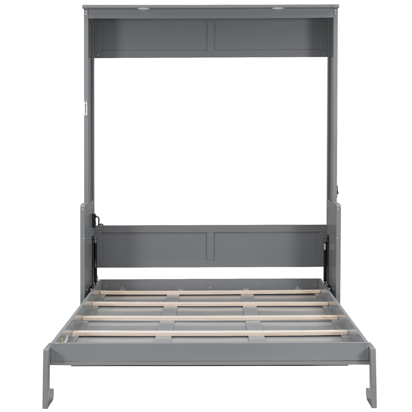 Murphy Bed With Desk, LED Lights & USB Charging Station