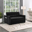 Maeve - Convertible Sleeper Loveseat With Tufting and Side Pocket - Black