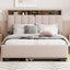 Upholstered Platform Bed With Storage Headboard, Trundle & 2 Drawers And A Set Of Sockets & USB Ports