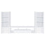 Lance - 3 Piece TV Entertainment Center With Shelves - Gloss White