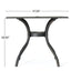 Enchantia - Outdoor Square Dining Table With Weave Tabletop And Flared Legs - Copper